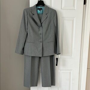 Evan Picone Gray Pinstripe Woman’s Suit